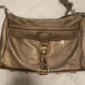 Rebecca Minkoff Gold Mac Crossbody
